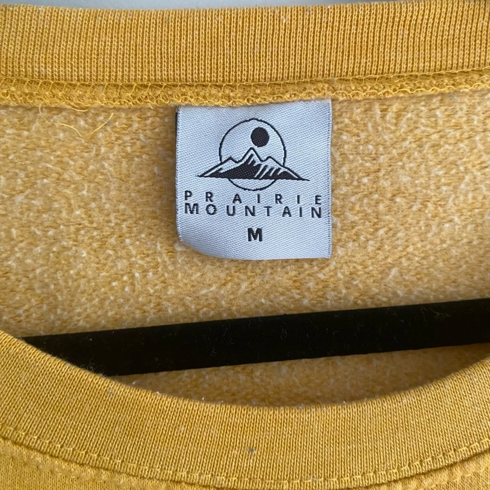 Women’s Crew Neck Sweatshirt Acadia National Park | Mustard Yellow | Medium - Picture 3 of 5